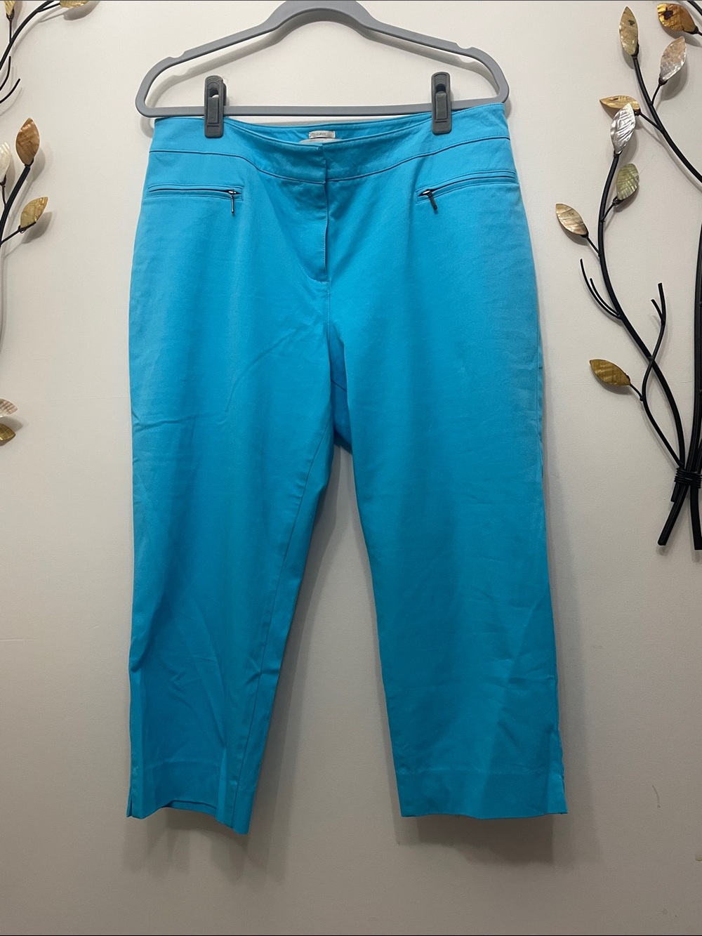 🍉 Talbots Petites Curvy Bright Turquoise Pants